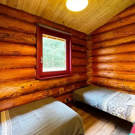 Pialous:chalet En Rondins Avec Espace Detente Ferienhaus *